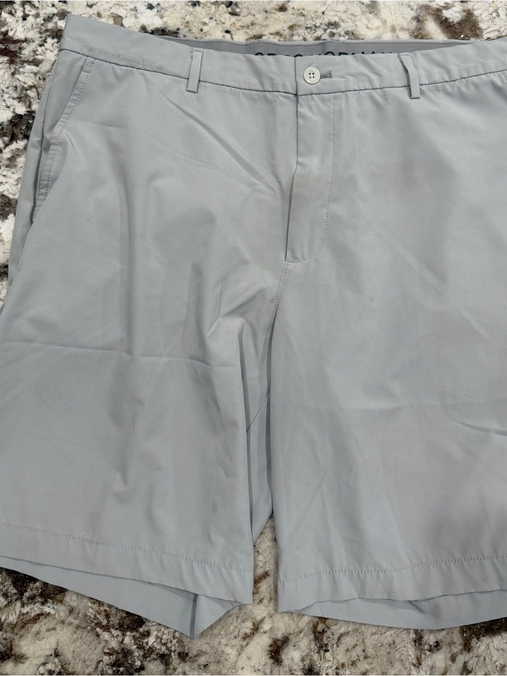 Greg Norman Collection Light Gray Performance Golf Shorts